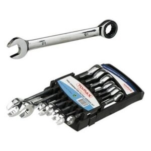 TOMAX Cırcır Kombine Anahtar Takımı 8-10-11-12-13-17-19 mm Seti