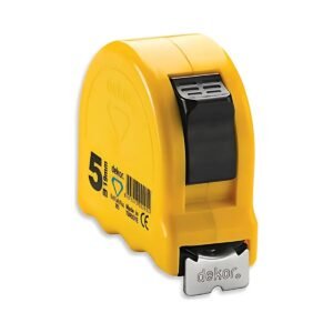 DEKOR 5 M x 19 MM Kemer Klipsli Şerit Metre