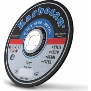 KARBOSAN 180'lik Metal Kesme Taşı (10 ADET) 180x3,0x22,23a 24 Q Taş