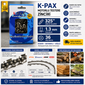 K-PAX GOLD 325 1.3 36 DİŞ MOTORLU TESTERE ZİNCİRİ