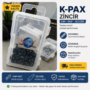 K-PAX 1/4P - 043'' 22.5 DİŞ ŞARJLI TESTERE ZİNCİRİ