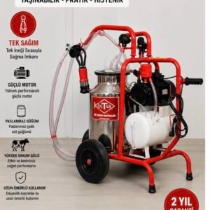 KOÇTAR TEK SAĞIM SÜT SAĞIM MAKİNESİ – 40 LT KROM GÜĞÜM