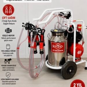 KOÇTAR ÇİFT SAĞIM SÜT SAĞIM MAKİNESİ – 40 LT KROM GÜĞÜM