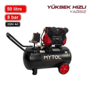 MYTOL MYK0501 Yüksek Hızlı Hava Kompresörü Yağsız 50 Lt