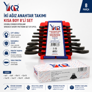 YAKAR AÇIK AĞIZ ANAHTAR TAKIMI 8 Lİ